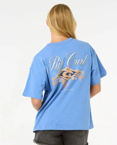 Mens Hibiscus Diamond Heritage Tee Rip Curl School Essentials - Image 3
