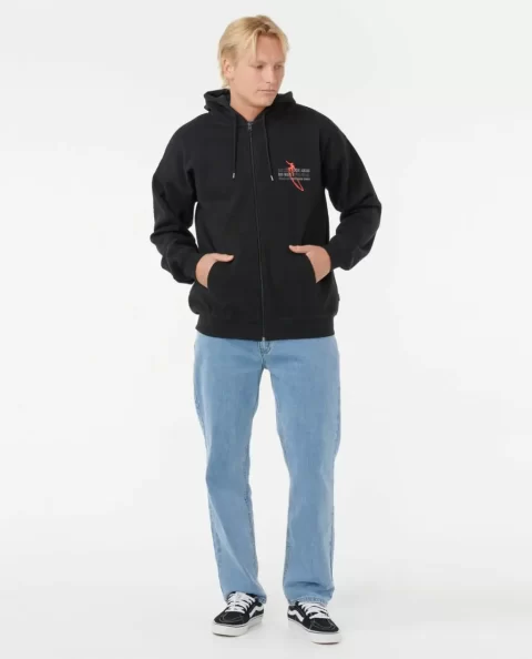 Mens Hoodies & Fleece Rip Curl Eddie Would Go Zip Through Hood - Image 3