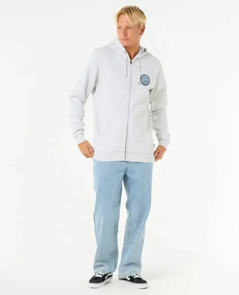 Mens Hoodies & Fleece Wettie Passage Icon Zip Through Rip Curl - Image 3