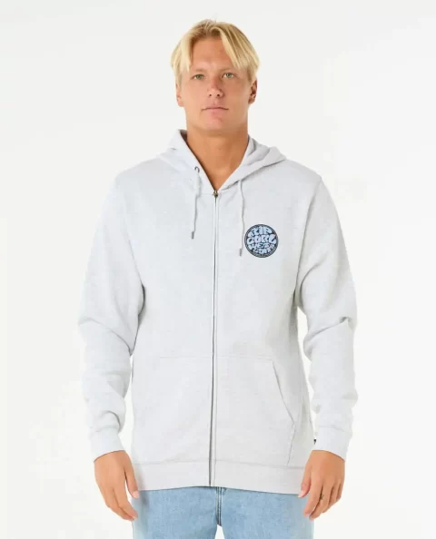Mens Hoodies & Fleece Wettie Passage Icon Zip Through Rip Curl - Image 5