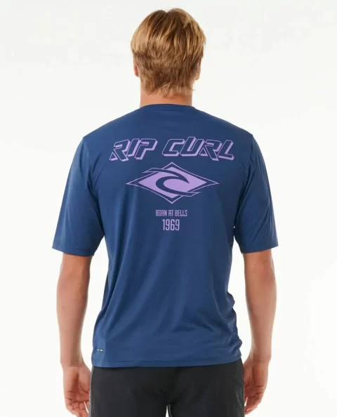 Mens Icons Surflite Uv Short Sleeve Rash Guard Rash Guards Rip Curl - Image 3