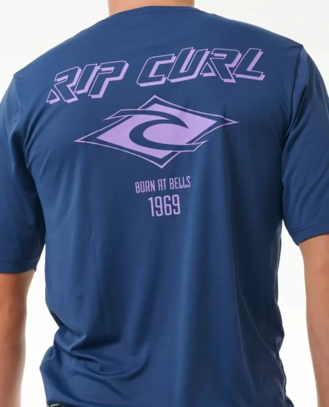 Mens Icons Surflite Uv Short Sleeve Rash Guard Rash Guards Rip Curl - Image 5