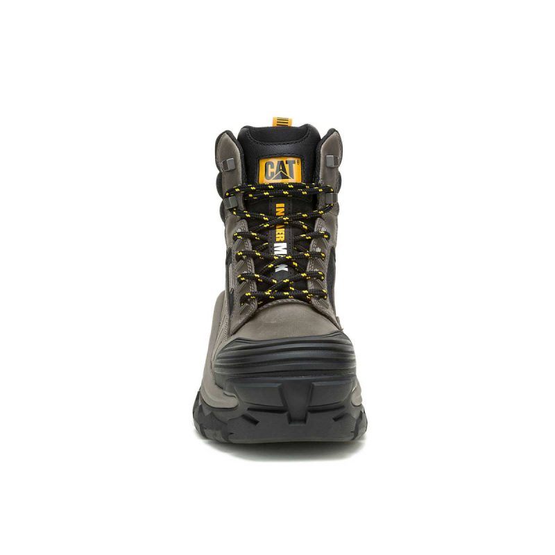 Men's Invader Max Waterproof Composite Toe Work Boot Boots Gargoyle Men Cat - Image 3