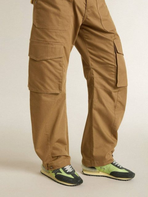 Men's Marathon With Green Nylon Upper And Black Star Marathon Men Golden Goose - Image 3