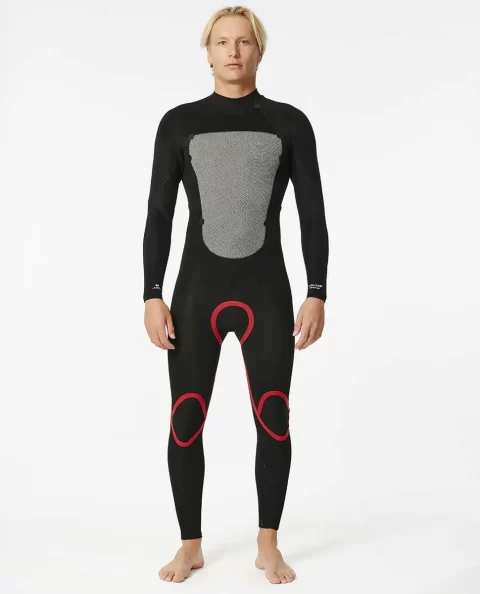 Mens Omega 4/3 Back Zip Fullsuit Wetsuit Rip Curl Fullsuits - Image 4
