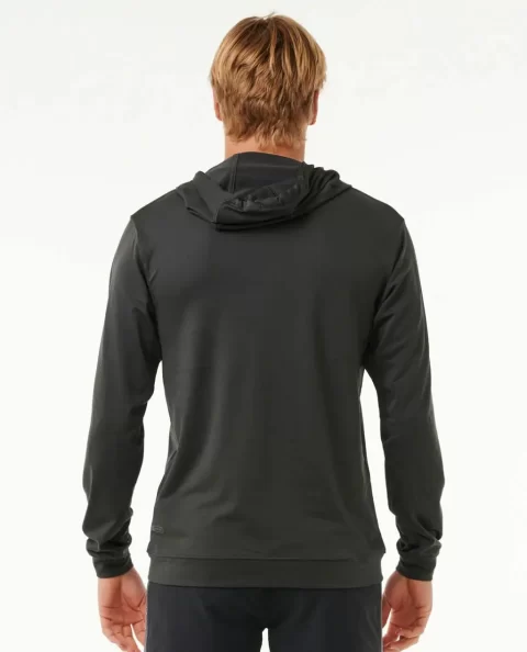 Mens Rash Guards Stack Upf50  Zip Through Hood Rash Guard Rip Curl - Image 3