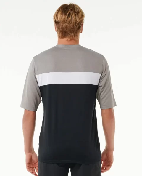 Mens Rash Guards Undertow Short Sleeve Uv Tee Rash Guard Rip Curl - Image 3