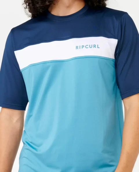 Mens Rash Guards Undertow Short Sleeve Uv Tee Rash Guard Rip Curl - Image 5