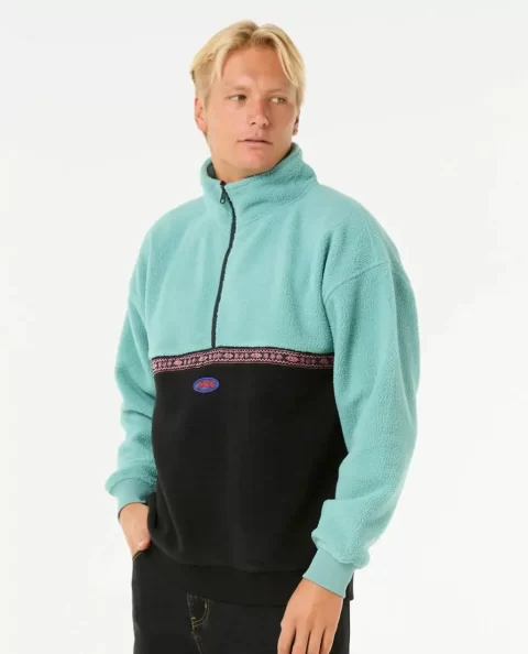 Mens Raw Energy Quarter Zip Polar Rip Curl Hoodies & Fleece - Image 2