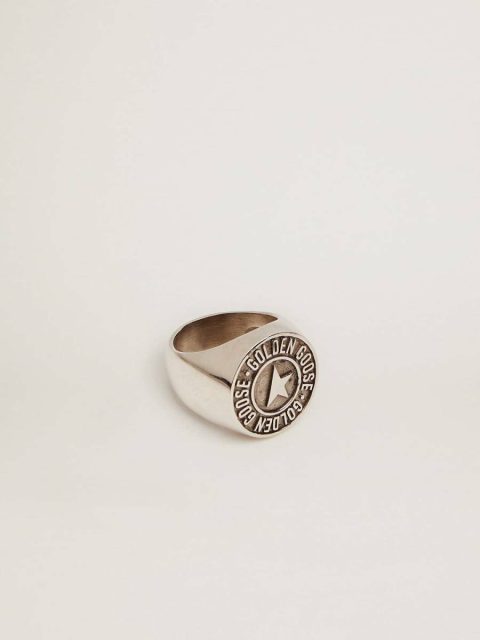 Men's Ring In Antique Silver Color Antique Silver Jewelry Men Golden Goose
