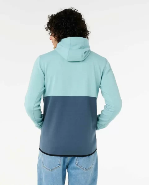 Mens Rip Curl Hoodies & Fleece Departed Anti Series Fleece Blue Lagoon - Image 2