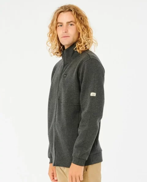 Mens Rip Curl Hoodies & Fleece Vaporcool Zip Through Crew - Image 2