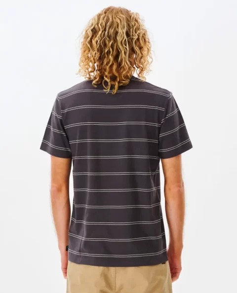 Mens Rip Curl Plain Stripe Tee Tees & Tanks - Image 3