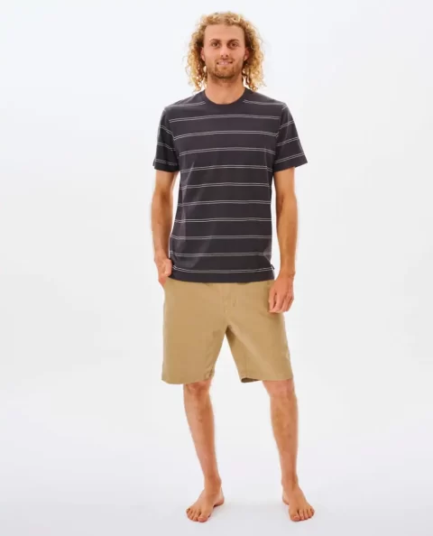 Mens Rip Curl Plain Stripe Tee Tees & Tanks - Image 4