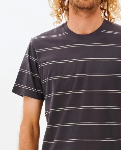 Mens Rip Curl Plain Stripe Tee Tees & Tanks - Image 5