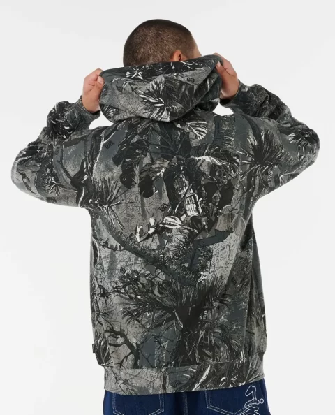 Mens Rip Curl Rip Script Camo Hood Hoodies & Fleece - Image 3