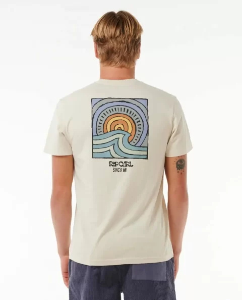 Mens Rip Curl Saltwater Culture Hazey Tee Tees & Tanks - Image 3