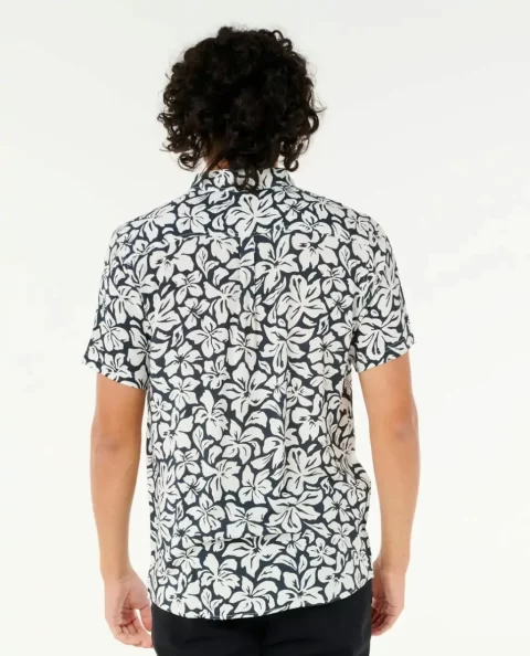 Mens Rip Curl Shirts & Flannels Fun Times Floral Short Sleeve Shirt - Image 3