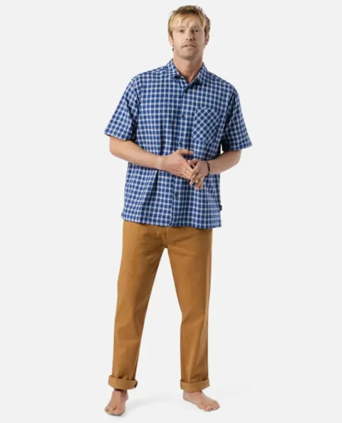 Mens Rip Curl Shirts & Flannels Medina Script Short Sleeve - Image 4