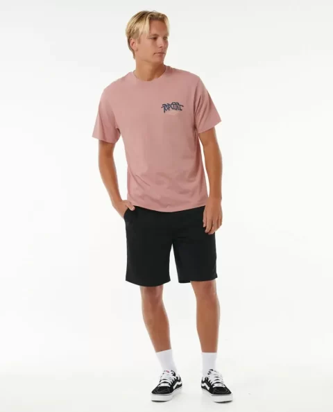 Mens Rip Curl Shorts Shred Till Dead Tee - Image 4
