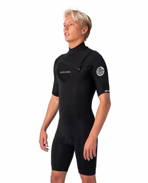 Mens Rip Curl Springsuits Dawn Patrol 2/2 Chest Zip Wetsuit Spring