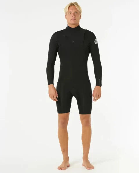 Mens Rip Curl Springsuits Mens Dawn Patrol 2/2 Long Sleeve Chest Zip Springsuit