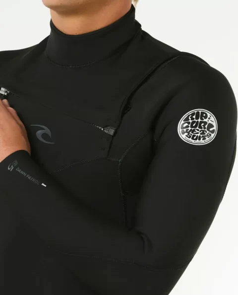 Mens Rip Curl Springsuits Mens Dawn Patrol 2/2 Long Sleeve Chest Zip Springsuit - Image 5