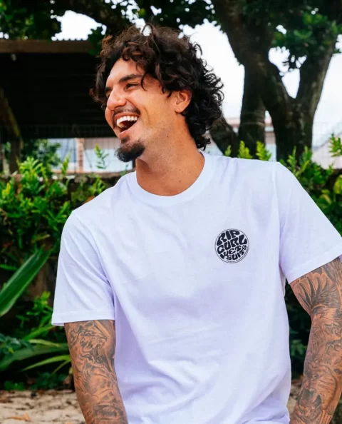 Mens Rip Curl Wettie Icon Tee Tees & Tanks