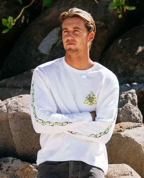 Mens Rip Curl X Abrand Long Sleeve Arrows Tee Tees & Tanks