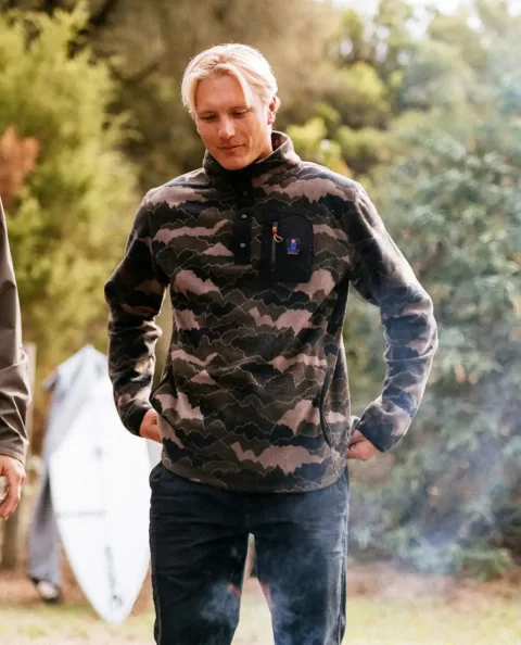 Mens Search Polar Fleece Crew Hoodies & Fleece Rip Curl
