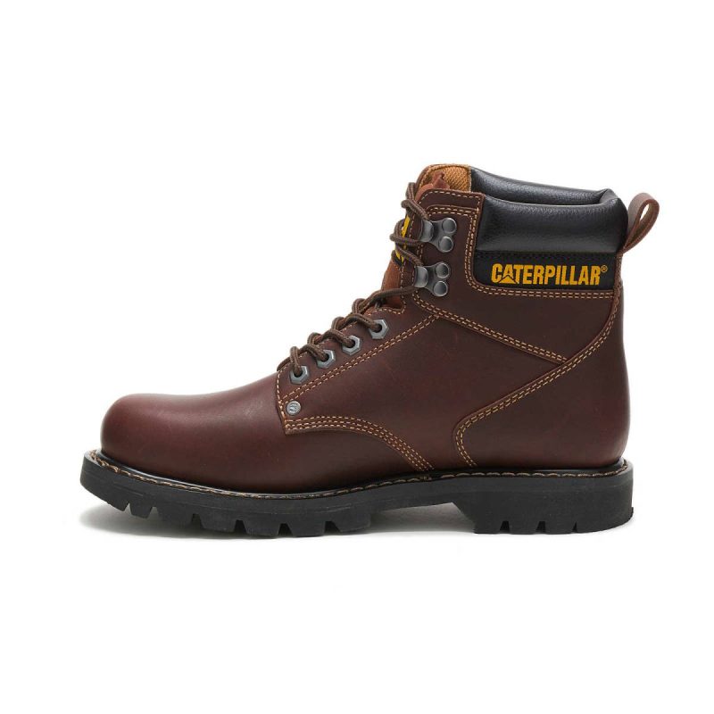 Men's Second Shift Work Boot Boots Cat Tan Men - Image 4