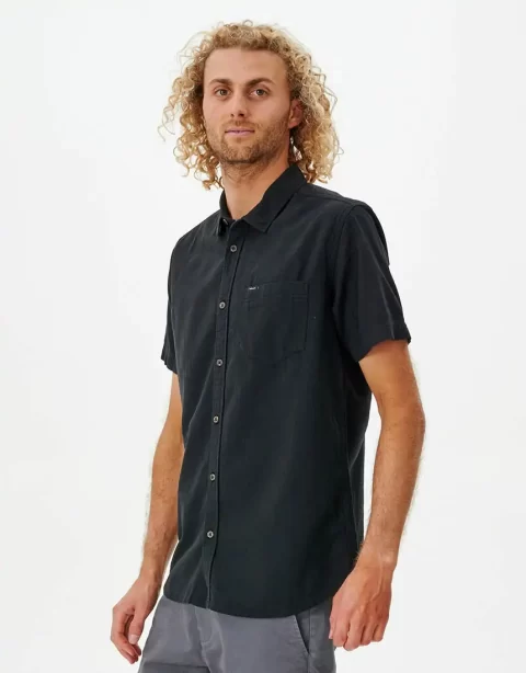Mens Shirts & Flannels Rip Curl Classic Surf Washed Short Sleeve Shirt - Image 3
