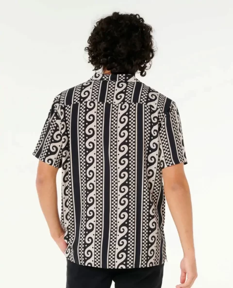 Mens Shirts & Flannels Rip Curl Fun Times Stripe Short Sleeve Shirt - Image 3