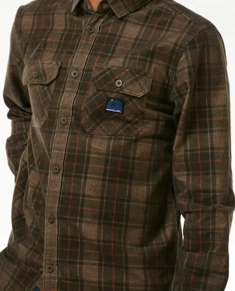 Mens Shirts & Flannels Rip Curl Search Long Sleeve Cord Shirt - Image 5