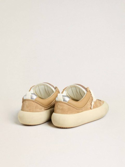Men's Space-Star Cube In Tobacco Suede With Perforated Star Space-Star Golden Goose Men - Image 4