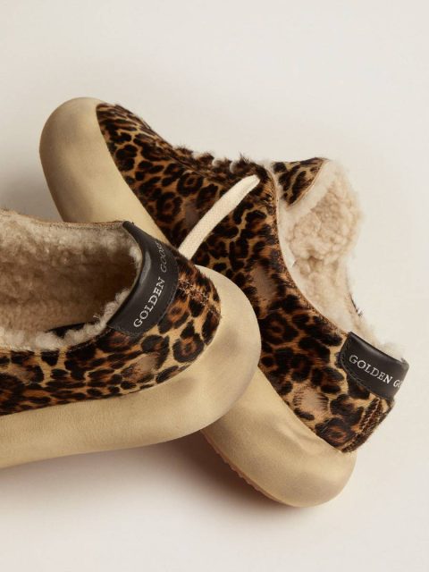 Men's Space-Star In Animal Print Pony Skin And Shearling Lining Golden Goose Space-Star Men - Image 5