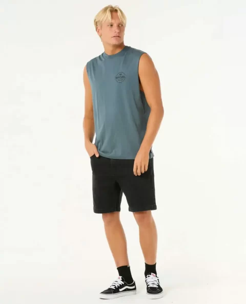 Mens Stapler Muscle Rip Curl Tees & Tanks - Image 4