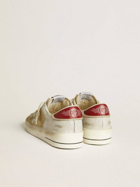 Men's Stardan In Nubuck And Crackle Leather With Silver Metallic Leather Star Men Stardan Golden Goose - Image 5