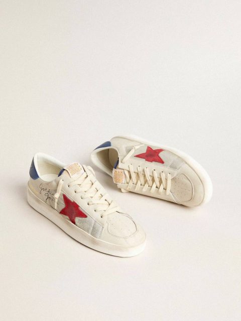 Men’s Stardan In Nylon With Red Suede Star And Blue Leather Heel Tab Stardan Golden Goose Men - Image 2