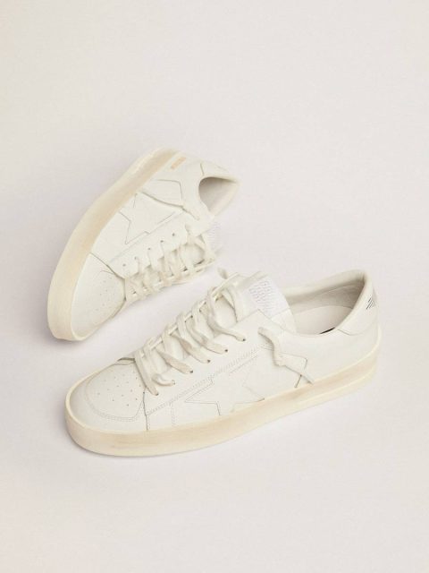 Men's Stardan In White Leather Stardan Golden Goose Men - Image 2