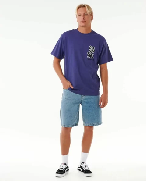 Mens Super Computer Denim Walkshort Shorts Rip Curl - Image 4