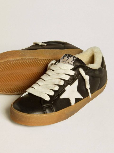 Men's Super-Star In Matelassé Nappa With Leather Star And Shearling Lining Golden Goose Super-Star Men - Image 3