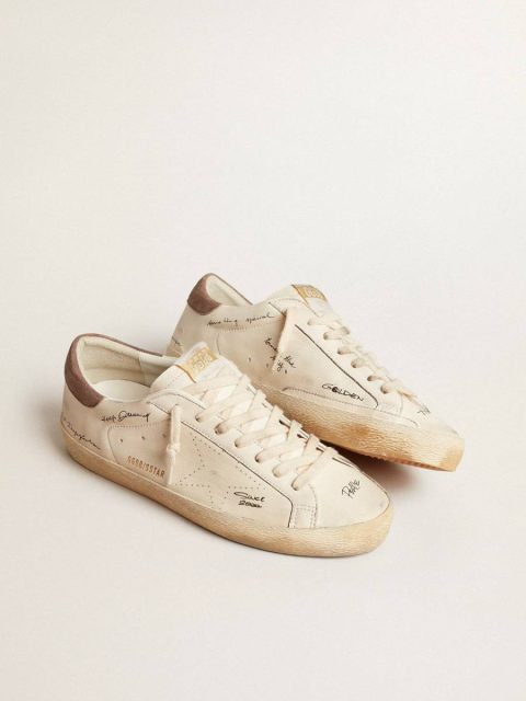 Men's Super-Star In Nappa Leather With Perforated Star And Suede Heel Tab Golden Goose Men Super-Star - Image 2