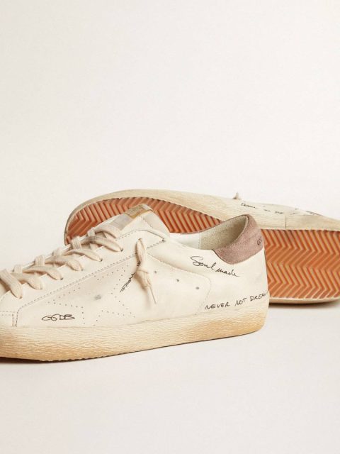 Men's Super-Star In Nappa Leather With Perforated Star And Suede Heel Tab Golden Goose Men Super-Star - Image 3