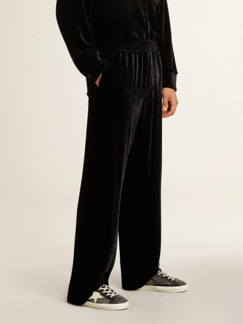 Men’s Super-Star In Studded Black Nappa With White Leather Star Golden Goose Men Super-Star - Image 3