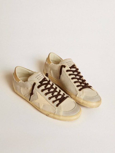 Men's Super-Star Ltd In Canvas With Tpu Star And Leather Heel Tab Golden Goose Super-Star Men - Image 2