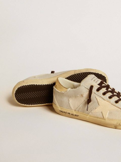 Men's Super-Star Ltd In Canvas With Tpu Star And Leather Heel Tab Golden Goose Super-Star Men - Image 3