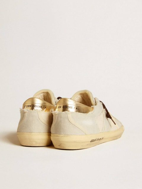 Men's Super-Star Ltd In Canvas With Tpu Star And Leather Heel Tab Golden Goose Super-Star Men - Image 4