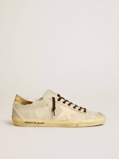 Men's Super-Star Ltd In Canvas With Tpu Star And Leather Heel Tab Golden Goose Super-Star Men