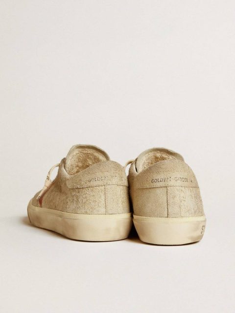 Men's Super-Star Ltd In Gray Suede With Red Leather Star Super-Star Men Golden Goose - Image 5